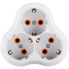 Triplu Ștecher 3 Posturi YW-7356 cu Împământare