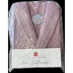 Halat de baie elegant din bumbac, model Elmali Home, mov, mărimea XL
