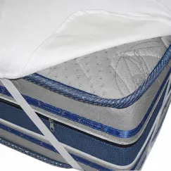 Set 5 Protecții de Saltea 90x200 cm, Impermeabile, Bumbac Frotir, Alb