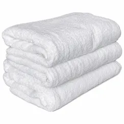 Set 5 Prosoape de Baie 70x140 cm, 100% Bumbac, Alb, 500 g/mp