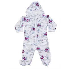 Set 4 Serii Compleu Bebe 3 Piese Bumbac cu Diverse Imprimeuri Mărimi 22-24