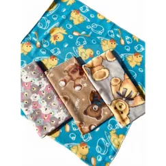 Set 5 Bucăți Pături Polar Copii Imprimat Poliester 100% 75x75 cm