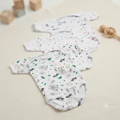 Set 4 Mărimi Body Copii Bumbac Ribana Imprimat Mărimi 22-24