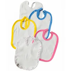 Set 10 Bucăți Babetică Frote Modele Mixte 85% Bumbac 15% Poliester