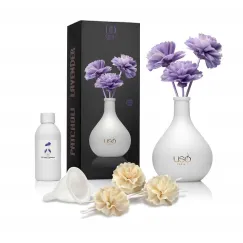 Parfum de Cameră USO Paris Lux Series Patchouli Lavender cu Flori Difuzoare, 150 ml