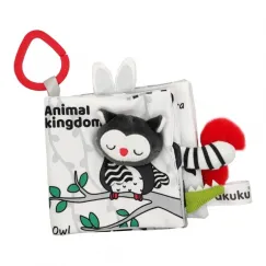 Carte senzorială textilă Regatul animalelor, 12 × 12 cm
