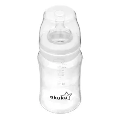 Biberon cu gât larg și tetină anticolici, 240 ml, 0 luni+, A0107