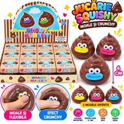 Jucărie Squishy Crunchy, Moale și Flexibilă, Model Amuzant, 6 cm