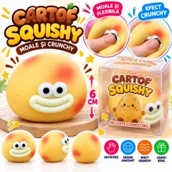 Jucărie Squishy Potato Crunchy, Moale și Flexibilă, Antistres, 6 cm