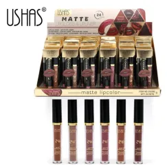 Set Ruj Lichid Mat + Creion Contur USHAS - Cod CS386B - 24/set