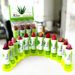 Ruj solid cu Aloe Vera - Hidratare + culoare într-un singur produs Set de 12 bucăți