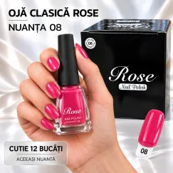 En-gros Ojă clasică Rose 12 ml - Nuanța 08 - Set 12 bucăți - vânzare en-gros pentru revânzare