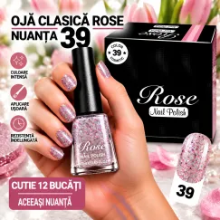 Ojă Clasică Rose - Nuanța 39 - Cutie 12 Bucăți