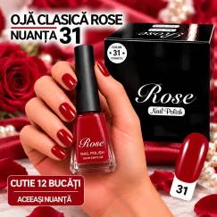 Ojă Clasică Rose - Nuanța 31 - Cutie 12 Bucăți