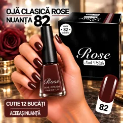 Ojă Clasică Rose - Nuanța 82 - Cutie 12 Bucăți