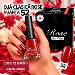 Ojă Clasică Rose - Nuanța 52 - Cutie 12 Bucăți