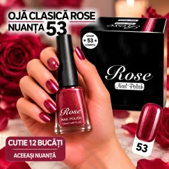 Ojă Clasică Rose - Nuanța 53 - Cutie 12 Bucăți