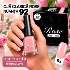 Ojă Clasică Rose - Nuanța 92 - Cutie 12 Bucăți