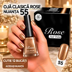 Ojă Clasică Rose - Nuanța 55 - Cutie 12 Bucăți