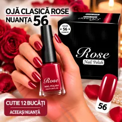 Ojă Clasică Rose - Nuanța 56 - Cutie 12 Bucăți