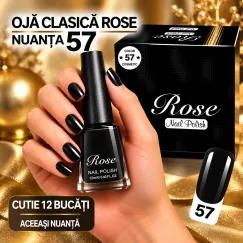 Ojă Clasică Rose - Nuanța 57 - Cutie 12 Bucăți