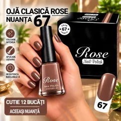 Ojă Clasică Rose - Nuanța 67 - Cutie 12 Bucăți