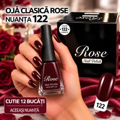 Ojă Clasică Rose 12 ml - Nuanța 122 - Cutie 12 Bucăți