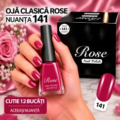 Ojă Clasică Rose 12 ml - Nuanța 141 - Cutie 12 Bucăți