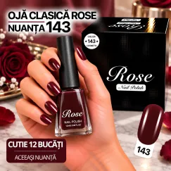 Ojă Clasică Rose 12 ml - Nuanța 143 - Cutie 12 Bucăți