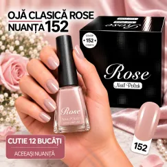 Ojă Clasică Rose 12 ml - Nuanța 152 - Cutie 12 Bucăți