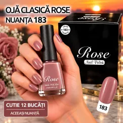Ojă clasică Rose Nuanța 183 - cutie 12 bucăți
