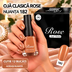 Ojă clasică Rose Nuanța 182 - cutie 12 bucăți