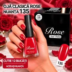 Ojă clasică - Rose Nail Polish, nuanța 135