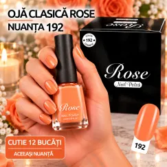 Ojă clasică Rose 12 ml - Nuanța 192 - Set 12 bucăți