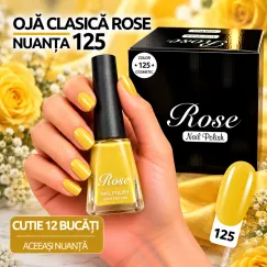 Ojă Clasică Rose - Nuanța 125 - Cutie 12 Bucăți
