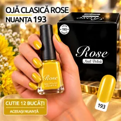 Ojă clasică Rose 12 ml - Nuanța 193 - Set 12 bucăți