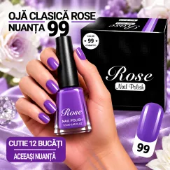 Ojă Clasică Rose - Nuanța 99 - Cutie 12 Bucăți