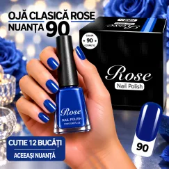 Ojă Clasică Rose - Nuanța 90 - Cutie 12 Bucăți