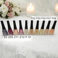 Ojă clasică Rose - Paletar 17 - Set 12 bucăți