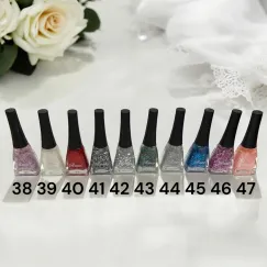 Ojă clasică Rose - Paletar 4 - Set 12 bucăți
