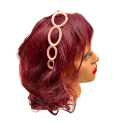 Coroniță fashion din silicon - model cercuri - D23 - 12/set - Preț/buc