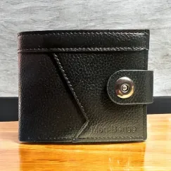 Portofel bărbătesc cu capsă - design modern, sigur și elegant