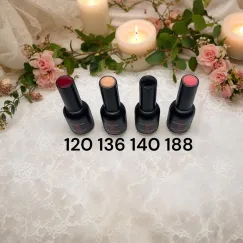 Ojă semipermanentă - set 12 culori combinate - finisaj lucios, rezistență profesională