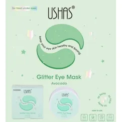 Ushas Glitter Eye Mask cu Extract de Avocado HA487 - 60 plasturi pentru ochi, 1.4 g bucata
