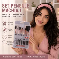 En-gros Set pensule machiaj USHAS CT551 8 in 1 pentru makeup profesional - vânzare en-gros pentru revânzare