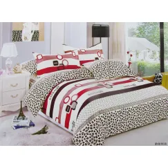 Lenjerie de pat finet 4 piese - animal print - H798
