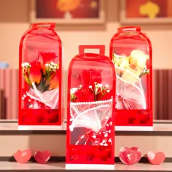 En-gros Cutie transparentă cu trandafiri din săpun 18×8 cm - I403 - vânzare en-gros pentru revânzare