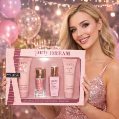 En-gros Set cadou parfum 4 piese ambalaj roz elegant pentru femei - vânzare en-gros pentru revânzare