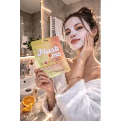 Mască facială vitamina C - Set 12 buc USHAS HA607-4 Mask Me