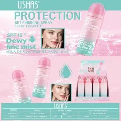 En-gros Spray fixare machiaj SPF 15 Ushas Protection cu efect luminos natural USP001-2 - vânzare en-gros pentru revânzare